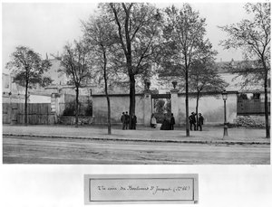 Boulevard Saint-Jacques, No 66, Studio of Charles Marville, Paris by Charles Marville